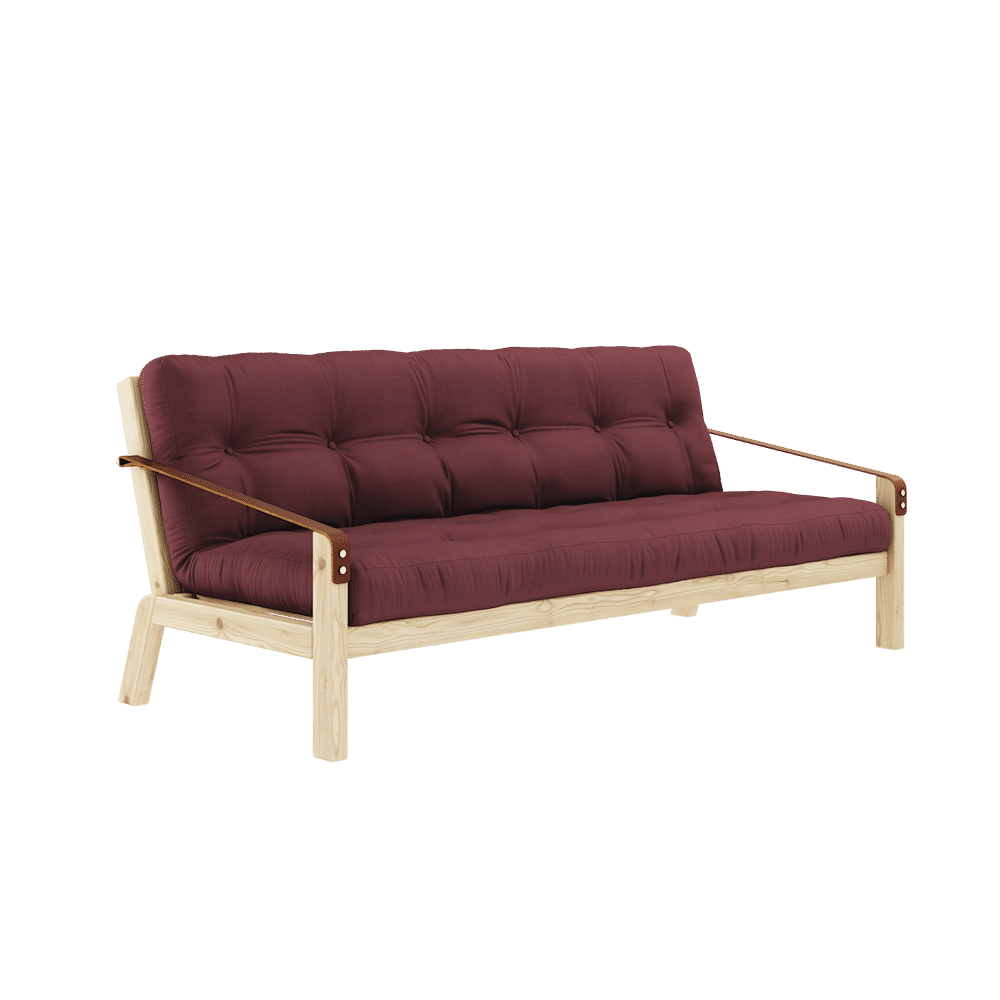 Karup Design POESIE KLARE LACKIERT W. 5-Schicht GEMISCHTE MATRATZE BORDEAUX