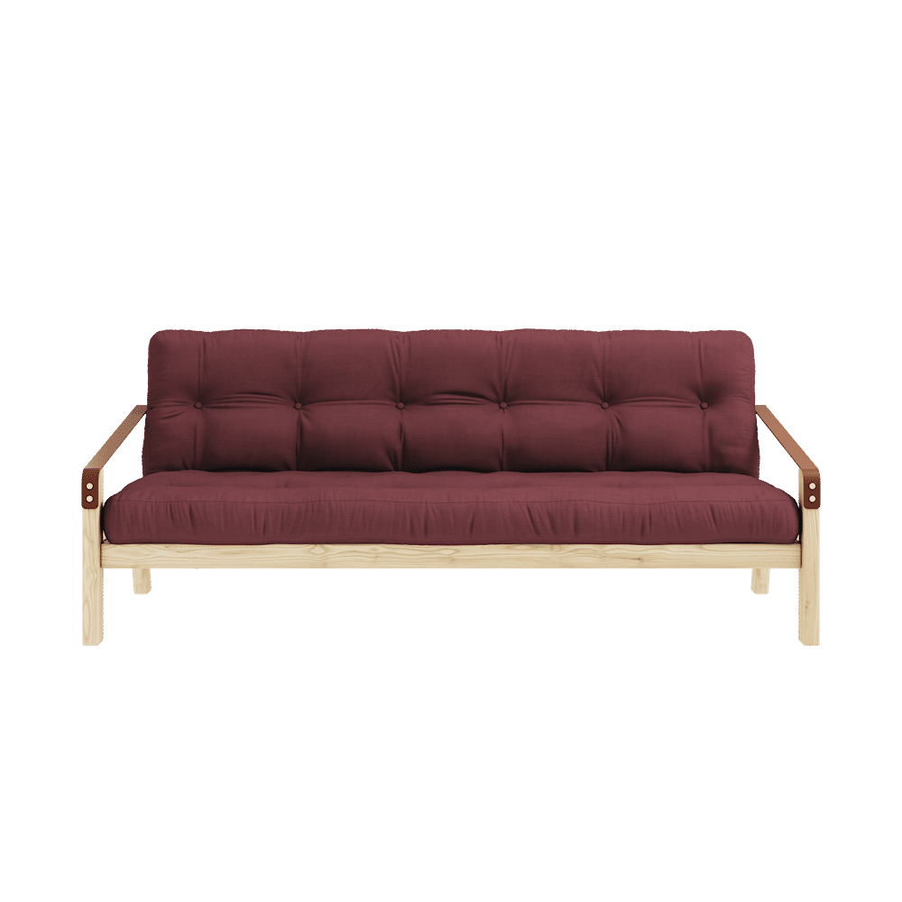 Karup Design POESIE KLARE LACKIERT W. 5-Schicht GEMISCHTE MATRATZE BORDEAUX