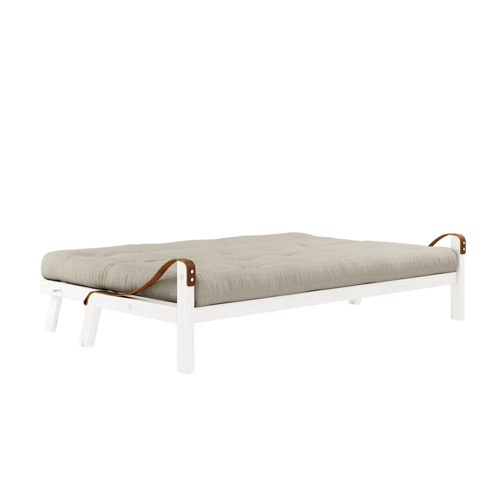 Karup Design POÉSIE LAQUÉE BLANC W. 5-COUCHE MIXTE MATELAS LIN