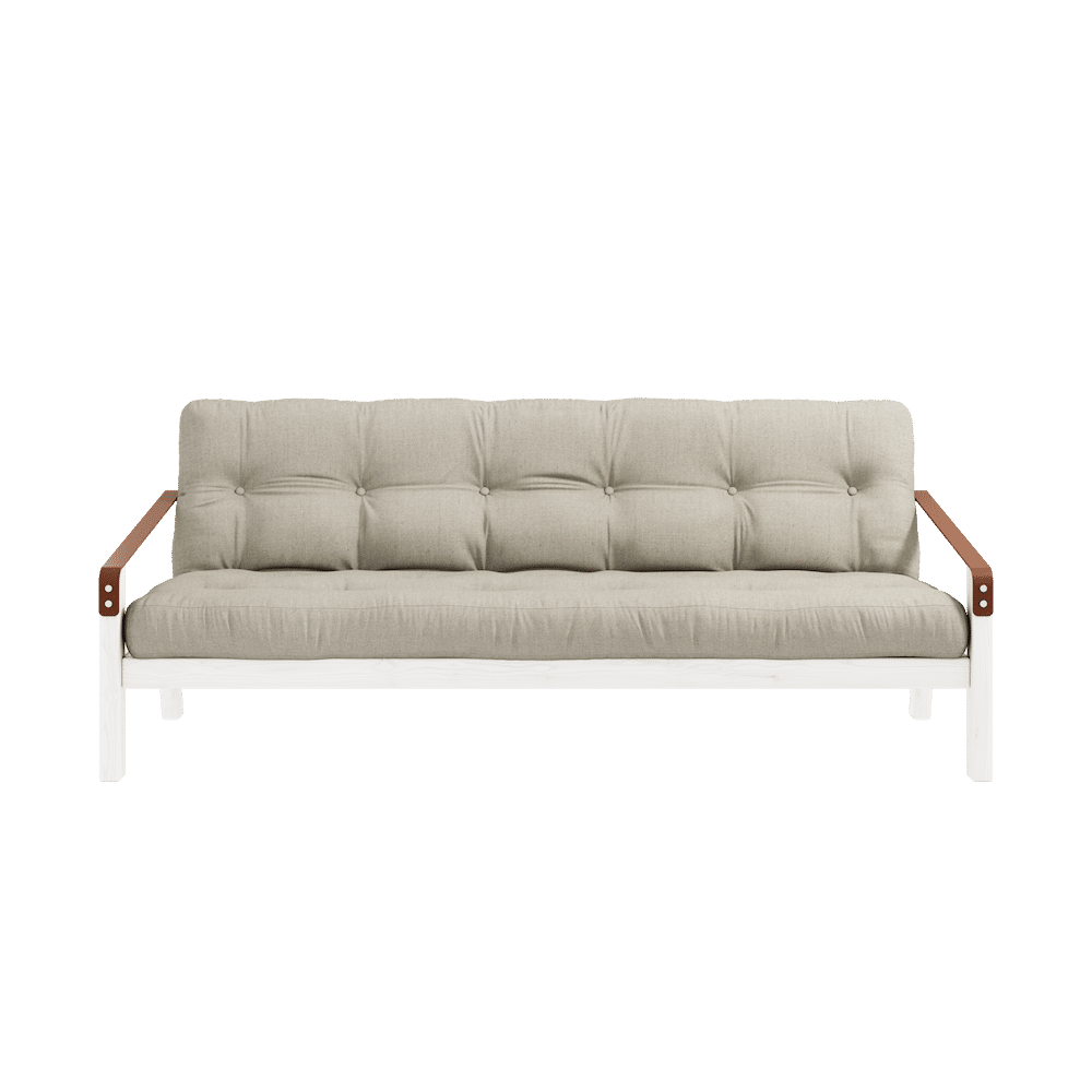 Karup Design POÉSIE LAQUÉE BLANC W. 5-COUCHE MIXTE MATELAS LIN