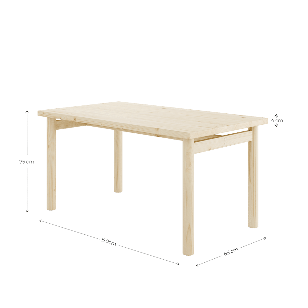 Karup Design PACE DINING TABLE CLEAR LACQUERED