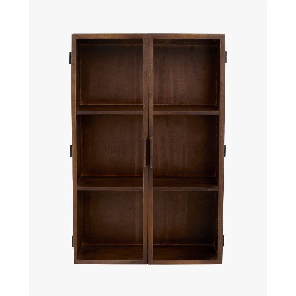 Nordal A/S Armoire murale NANGO, 2 portes, brun foncé