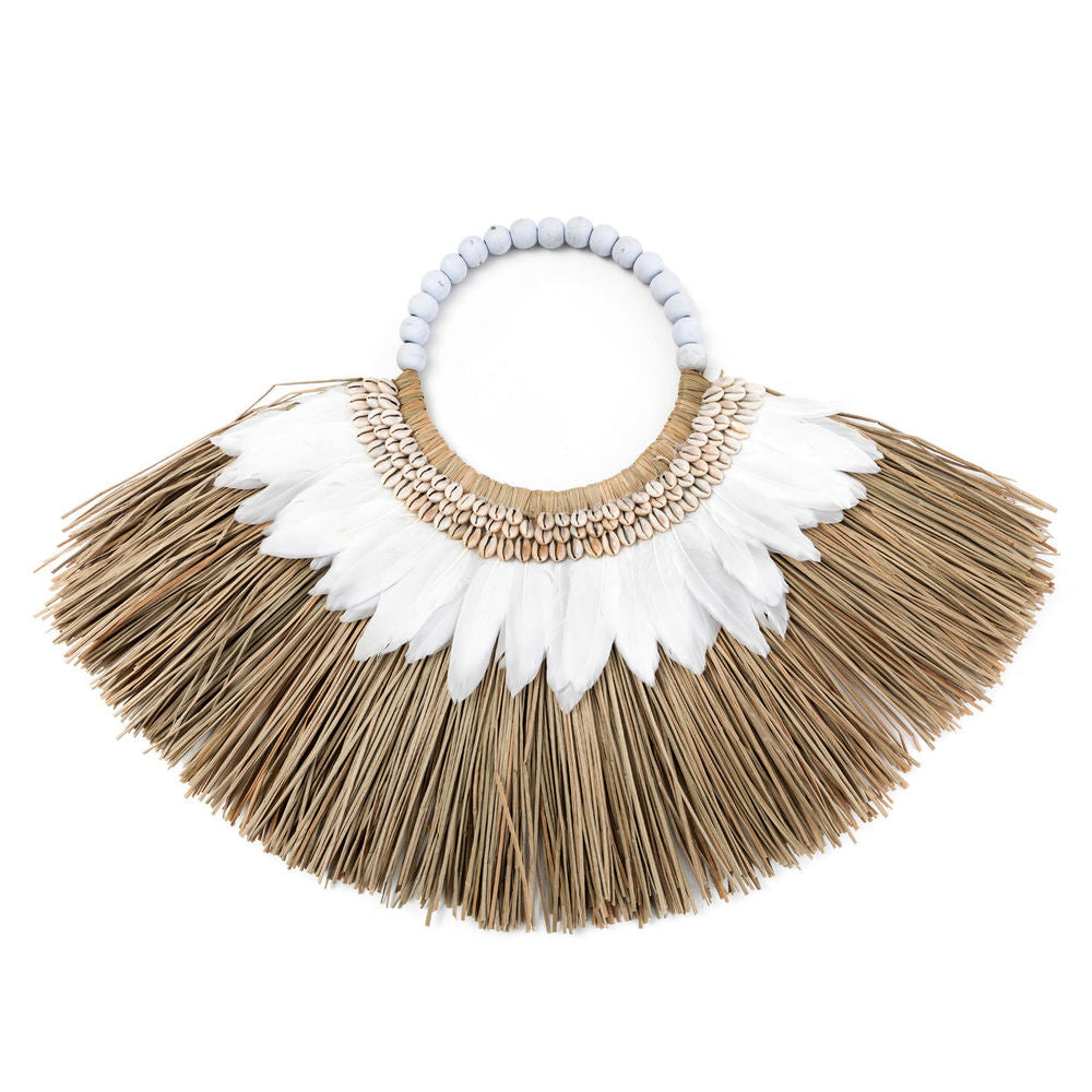 Bazar Bizarre El Alang Vena Collar-Natural Blanco