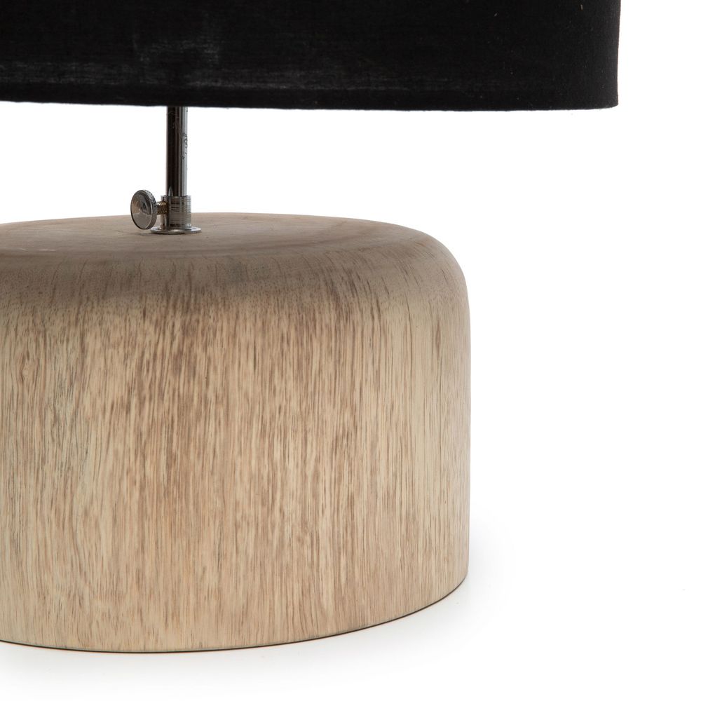 Bazar Bizar De Teck Lampe de table en bois-Noir naturel