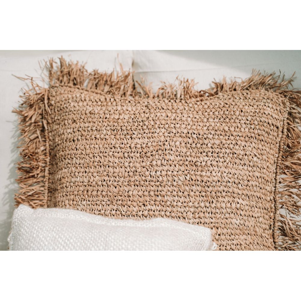 Bazar Bizar De Raffia Kissen bezug Square-Natural-60x60