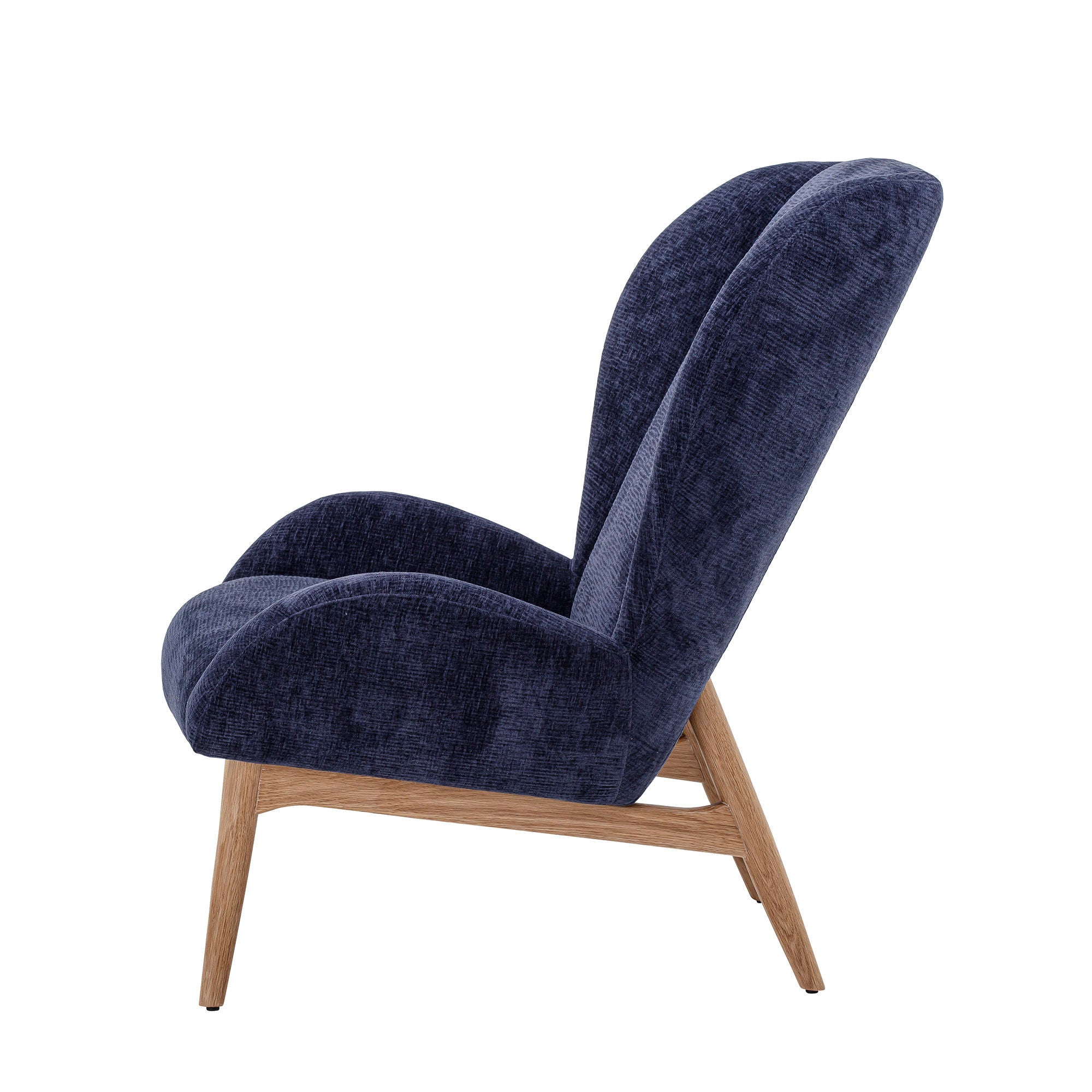 Bloomingville Fauteuil Eave, Bleu, Polyester