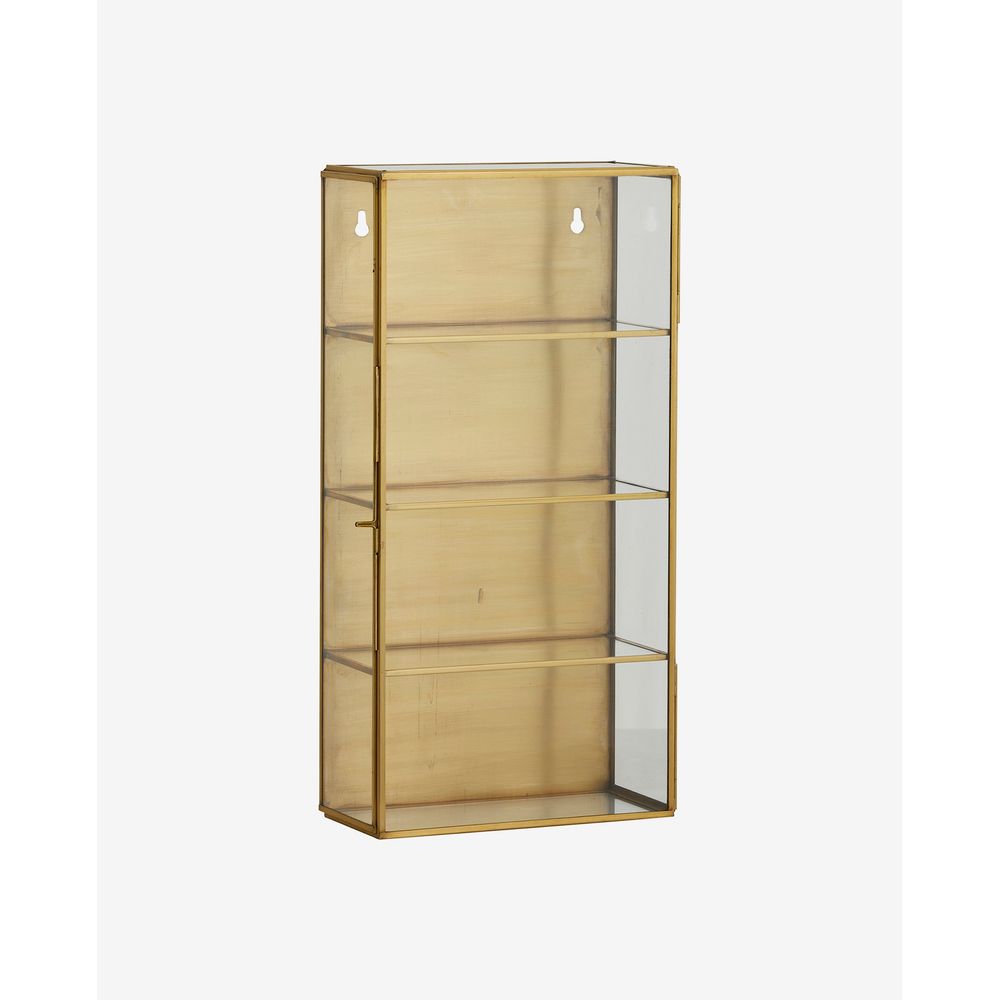 Nordal A/S ADA kleiner Wandschrank, S,3 Regale, Gold