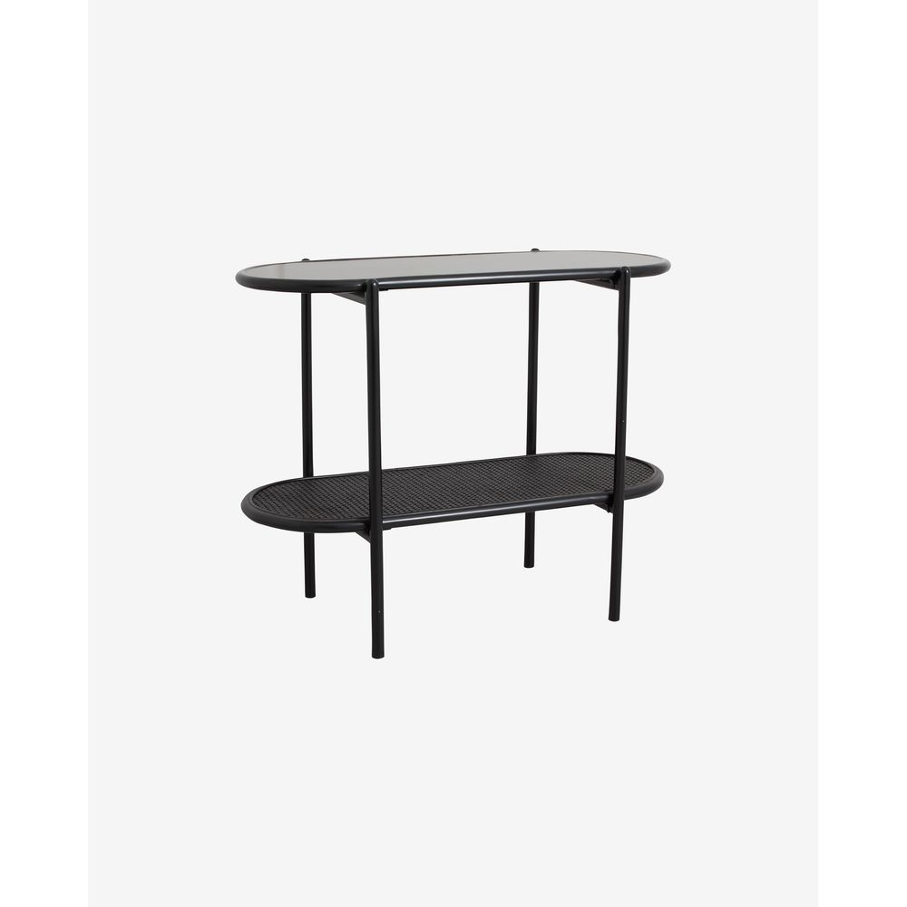 Nordal Mesa lateral A/S SURMA, 2 estantes-negro