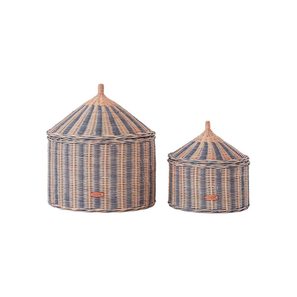 OYOY MINI Circus Basket-2er-Set-Blau