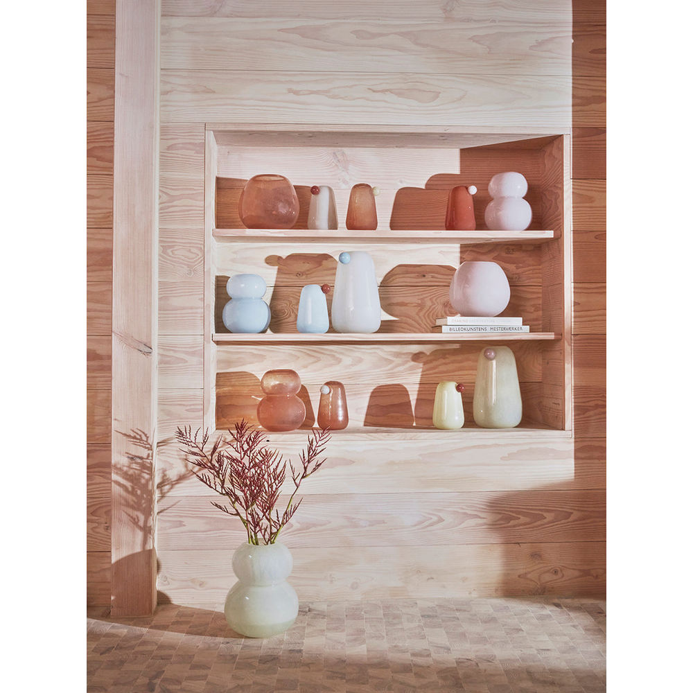 OYOY LIVING Lasi Vase-Klein-Rose