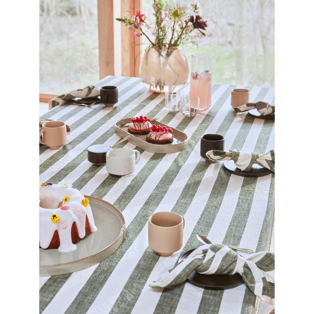 OYOY LIVING Striped Tablecloth - 260x140 cm - Choko