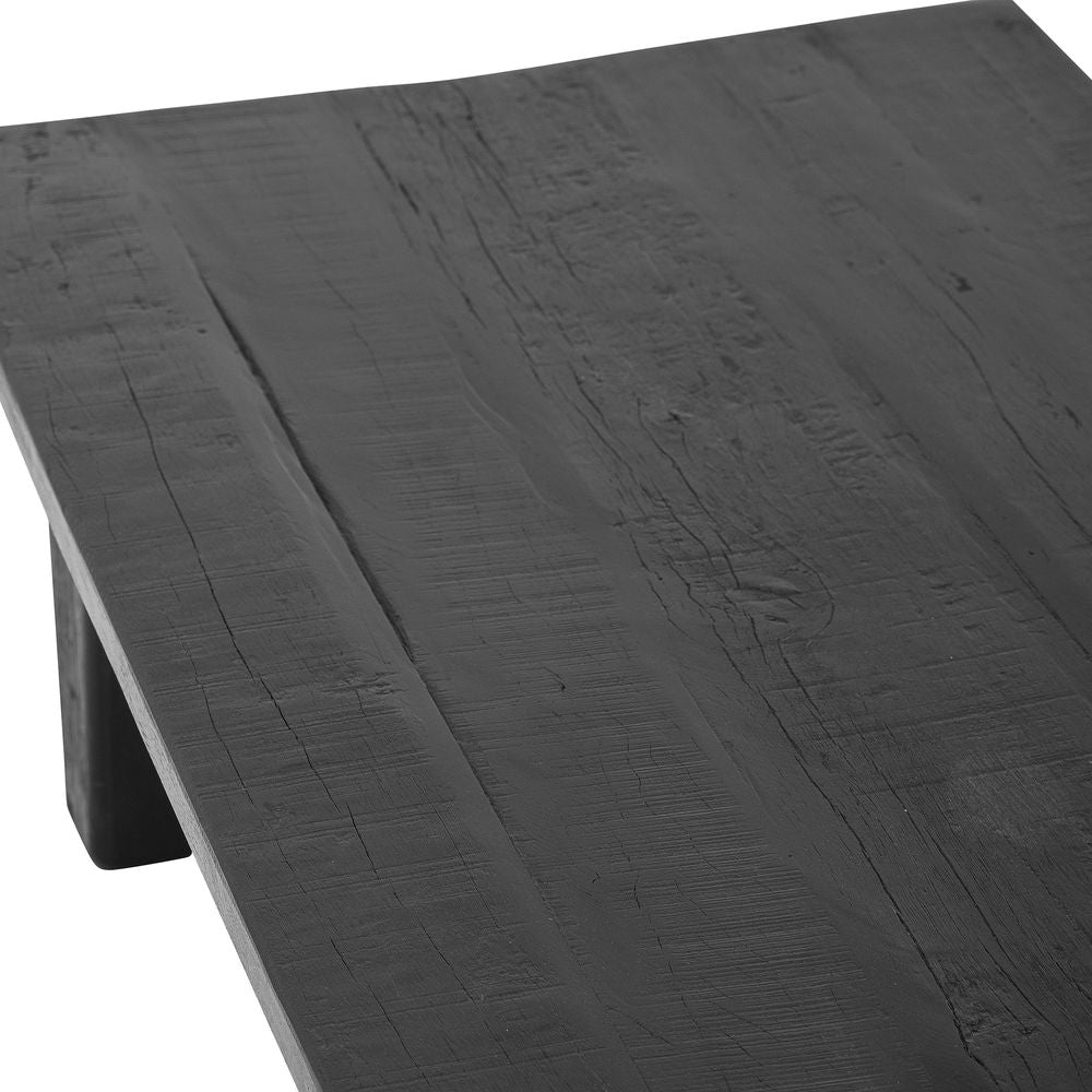 Bloomingville Table basse Riber, noir, bois de récupération