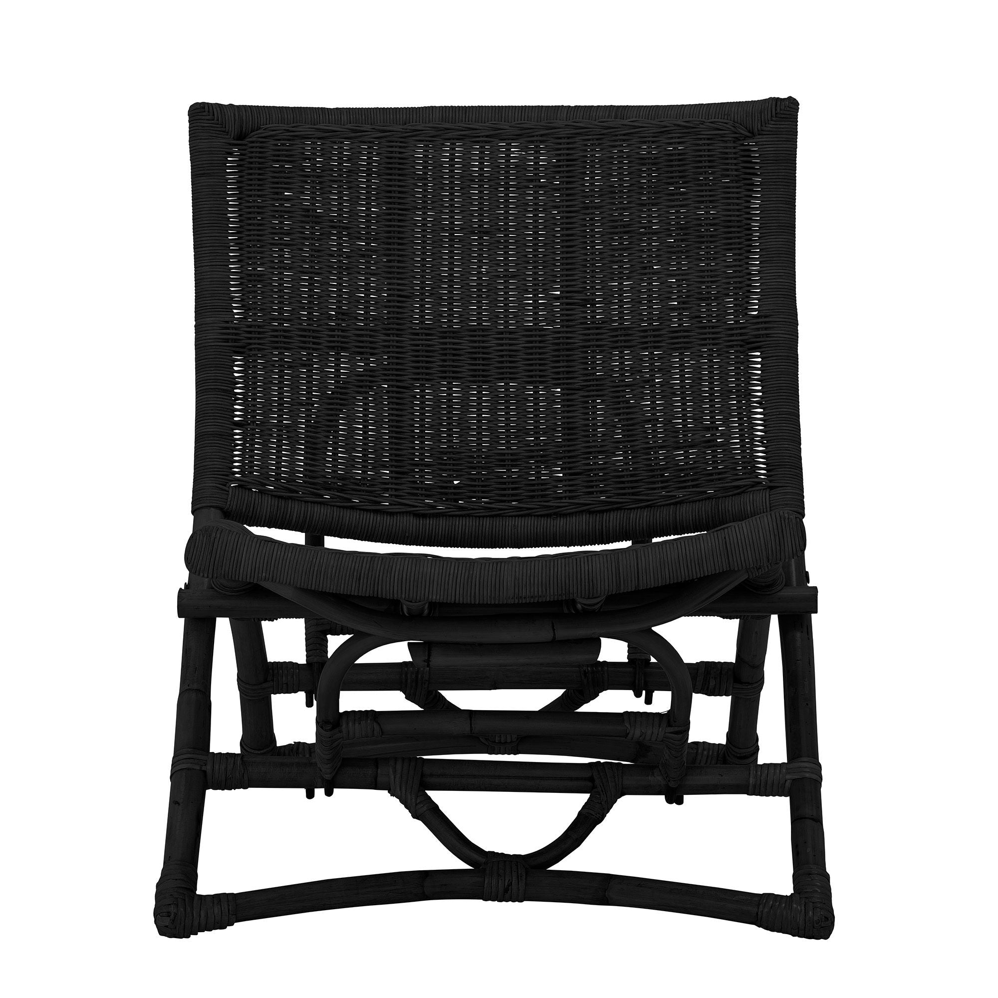 Bloomingville Fauteuil Baz, Noir, Rotin