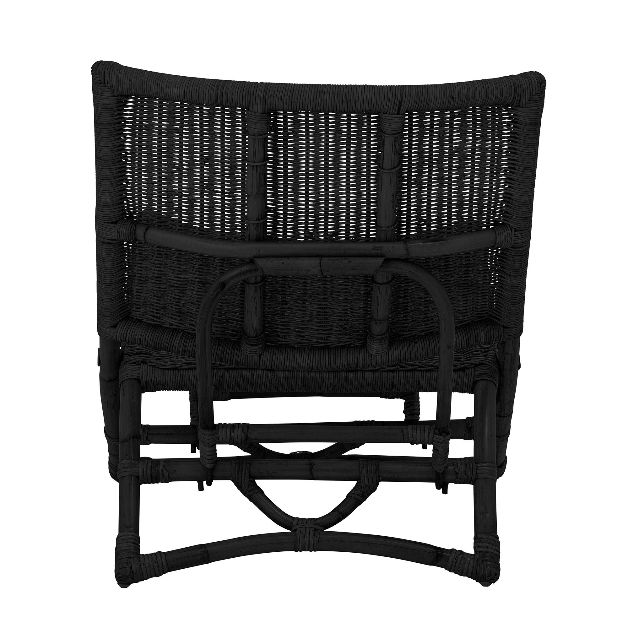 Bloomingville Baz Loungesessel, Schwarz, Rattan