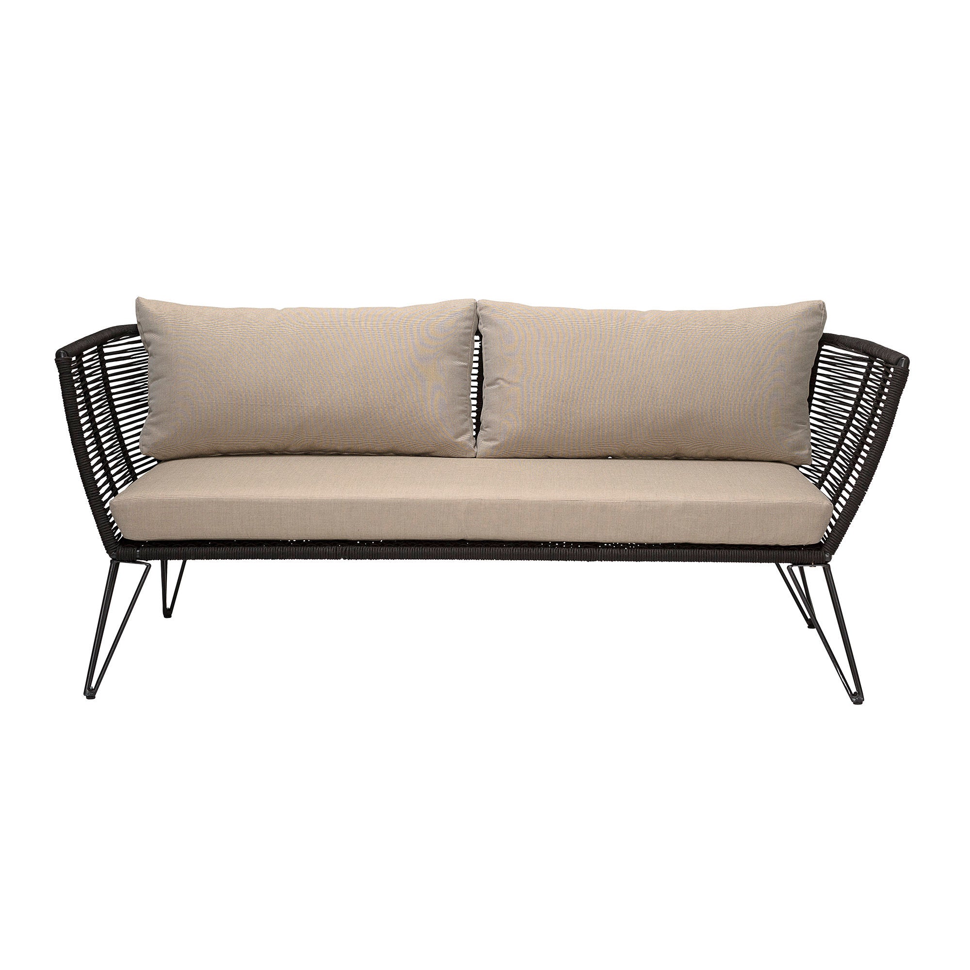 Blooming ville Mundo Sofa, Schwarz, Metall