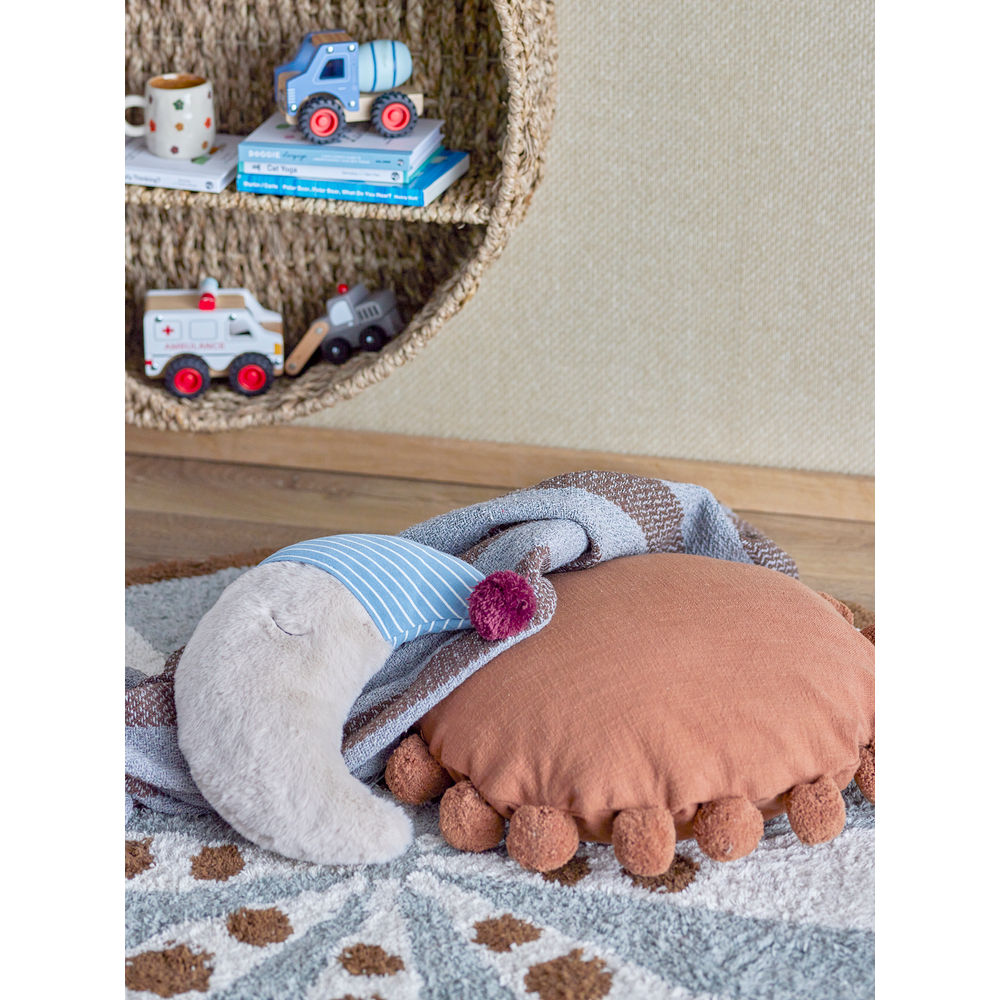 Bloomingville Mini Isobell Oreiller, Marron, Coton