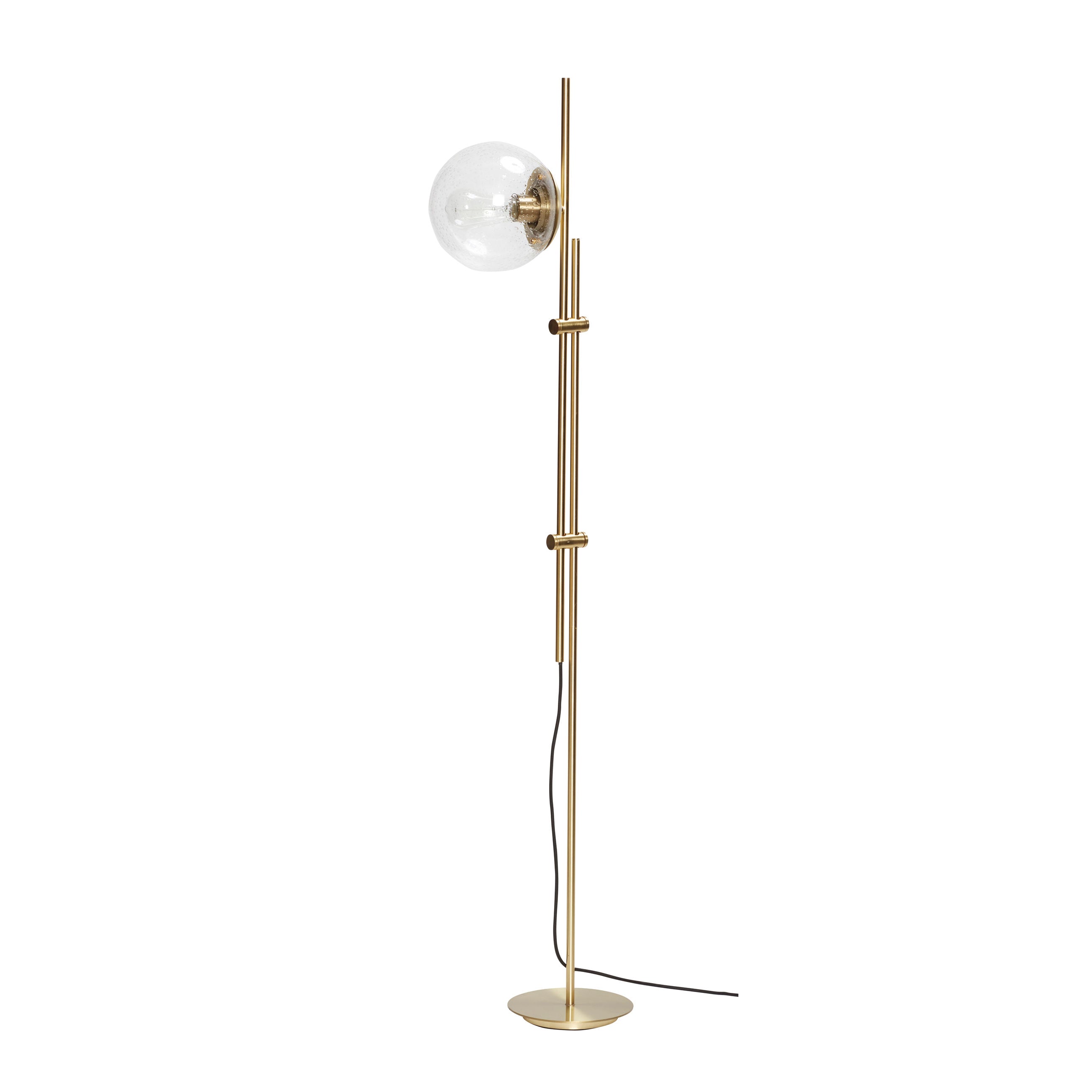 Hübsch Bubble Vloerlamp Helder/Brass