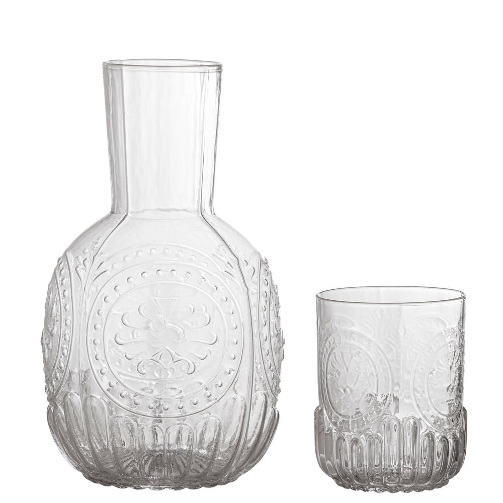 Creative Collection Sebas Karaffe &amp; Glas, klar, Glas