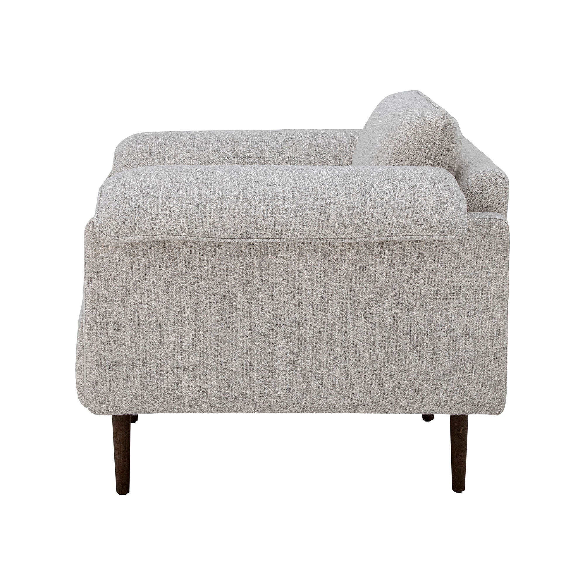 Bloomingville Chesham Loungestoel, Wit, Polyester