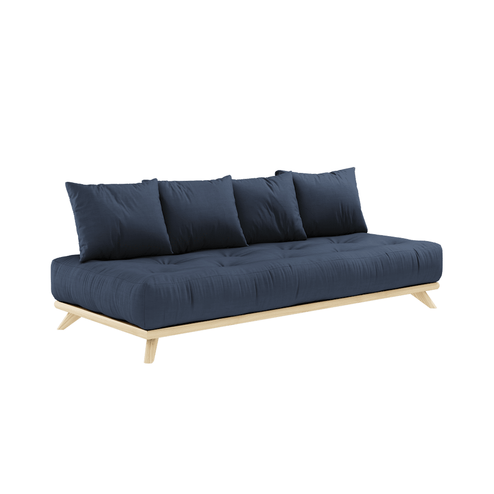 Karup Design SENZA DAYBED KLAR LACKIERT MIT SENZA DAYBED MATRATZENSATZ MARINEBLAU