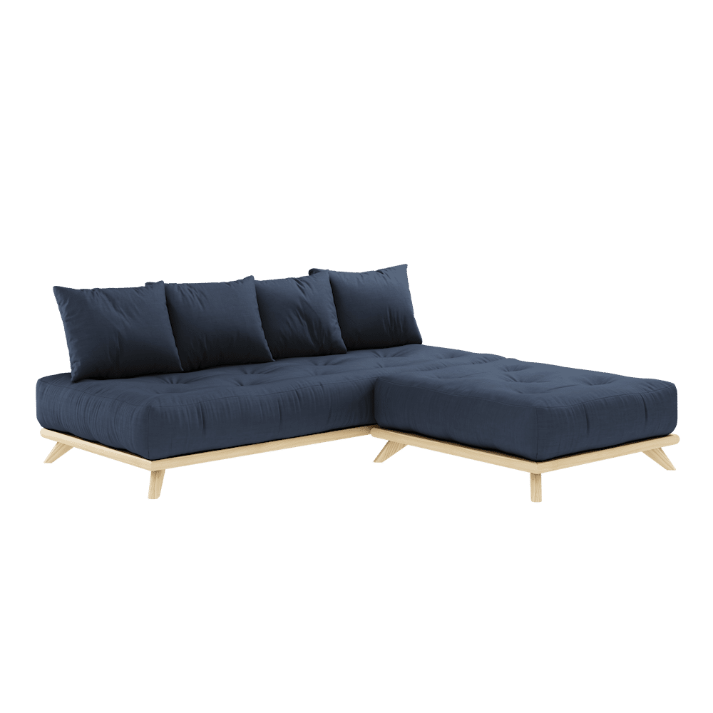 Karup Design SENZA DAYBED KLAR LACKIERT MIT SENZA DAYBED MATRATZENSATZ MARINEBLAU