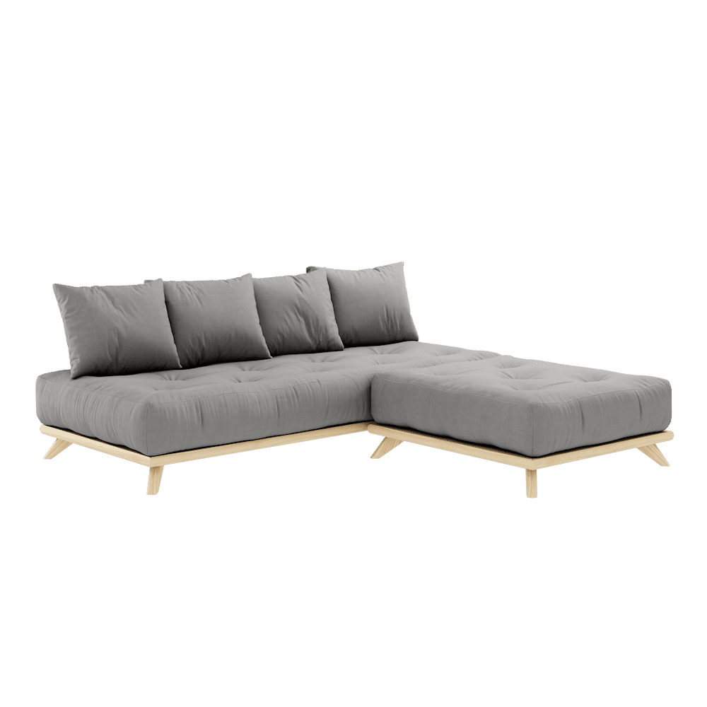 Karup Design OHNE TAYBED KLARE LACQUERED W. OHNE TAGESBETTE MATRATZE GRAU