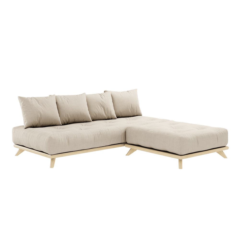 Karup Design SENZA DAYBED KLAR LACKIERT MIT SENZA DAYBED MATRATZENSATZ BEIGE