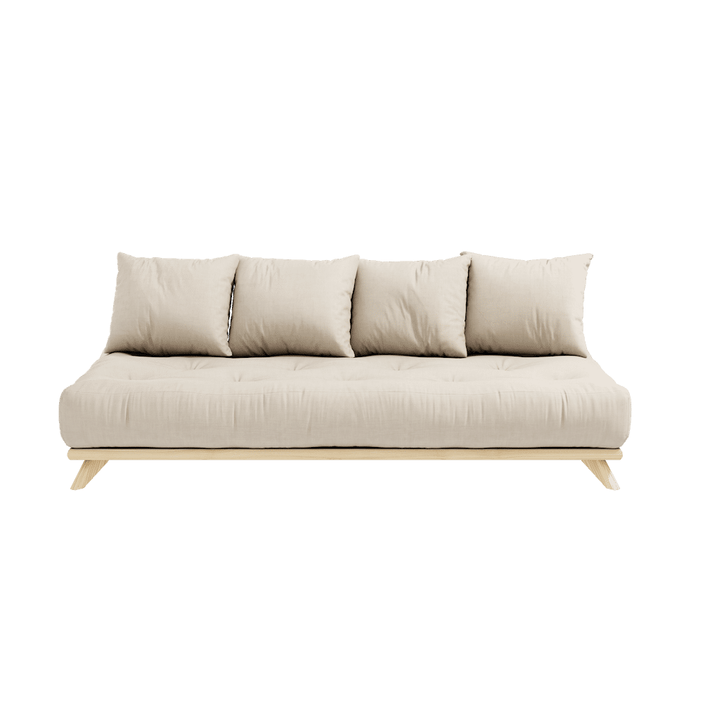 Karup Design SENZA DAYBED KLAR LACKIERT MIT SENZA DAYBED MATRATZENSATZ BEIGE