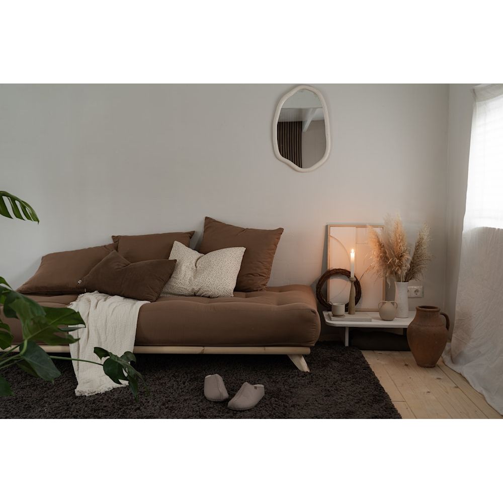 Karup Design SENZA DAYBED KLAR LACKIERT MIT SENZA DAYBED MATRATZENSATZ BEIGE