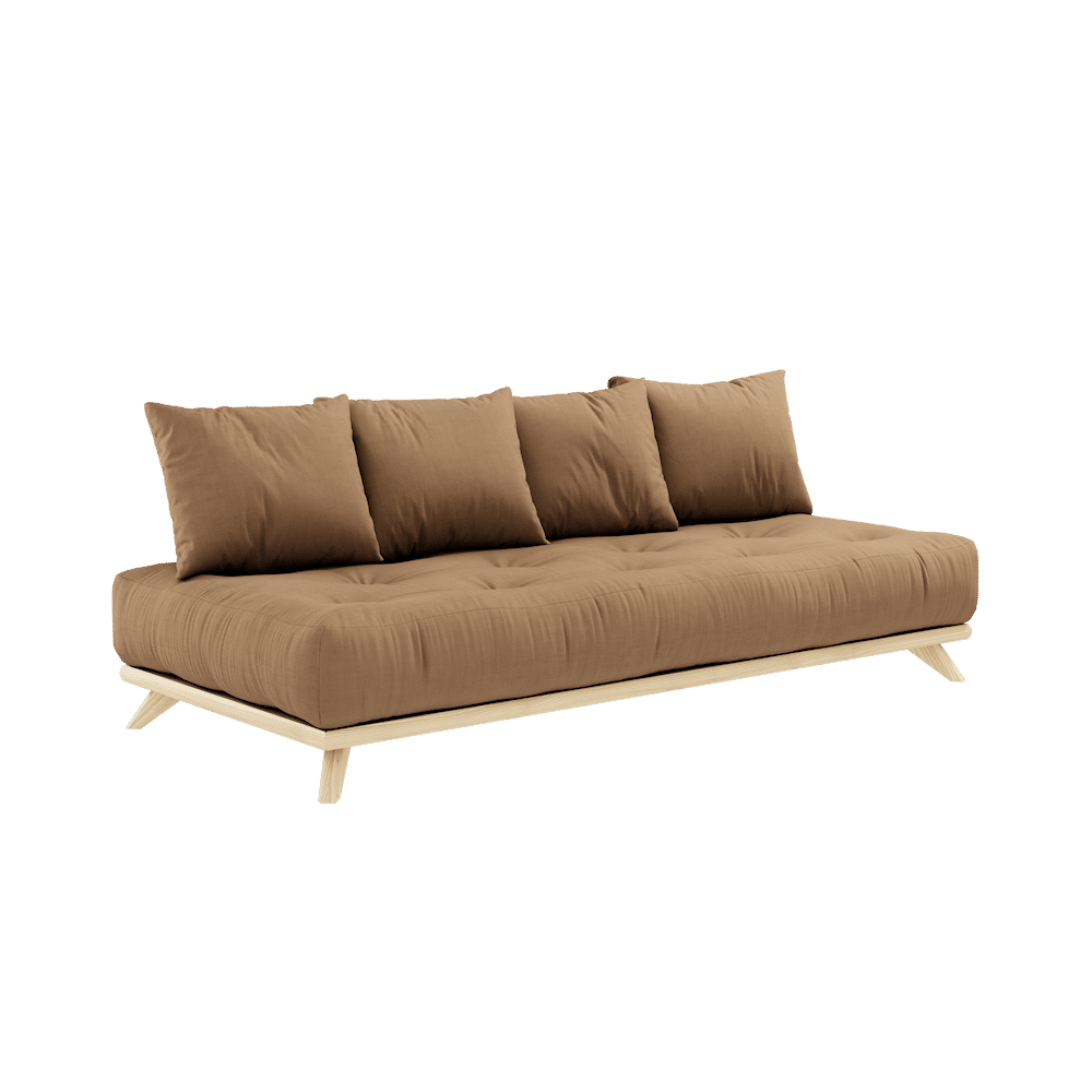 Karup Design SENZA DAYBED KLAR LACKIERT MIT SENZA DAYBED MATRATZENSATZ MOKKA