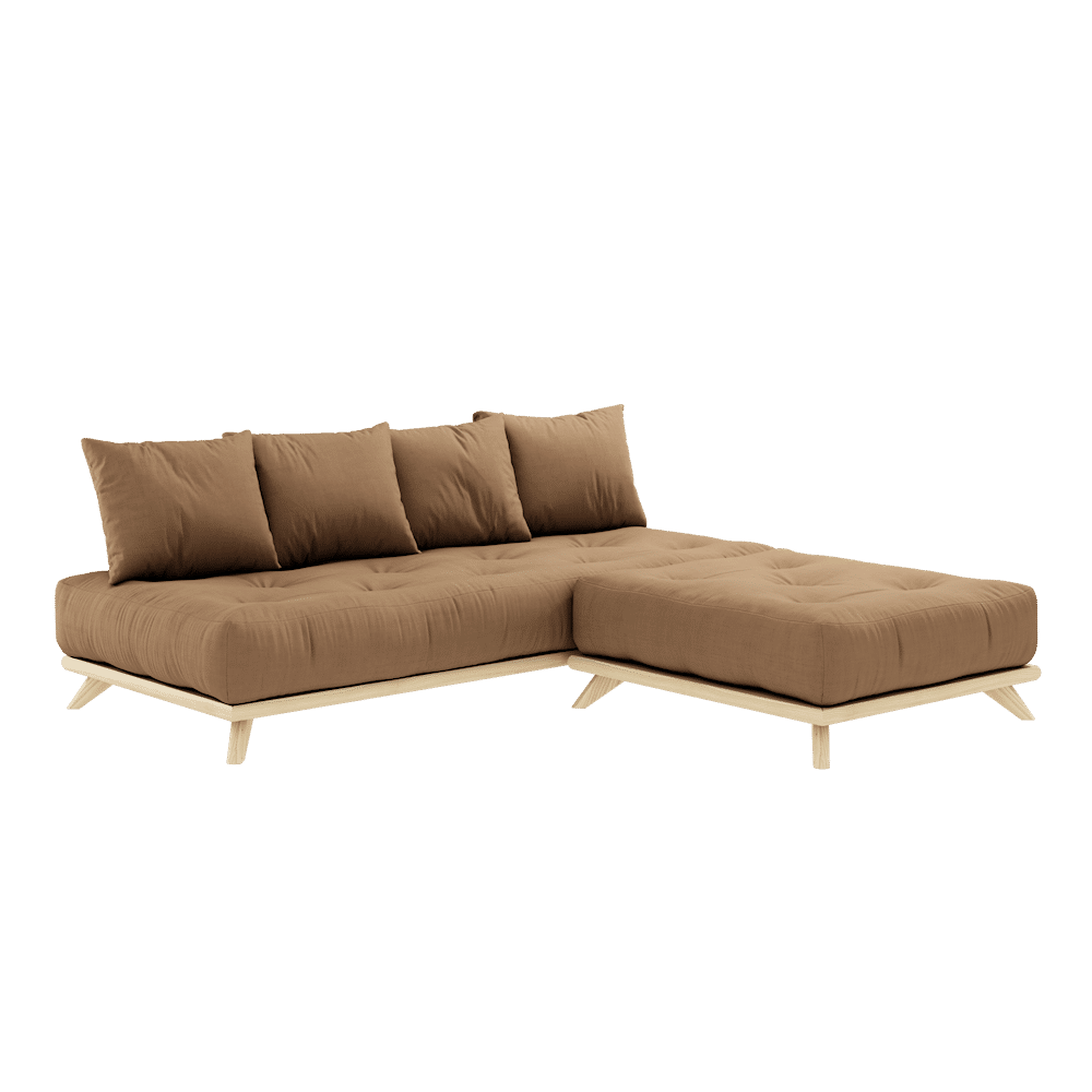 Karup Design SENZA DAYBED KLAR LACKIERT MIT SENZA DAYBED MATRATZENSATZ MOKKA