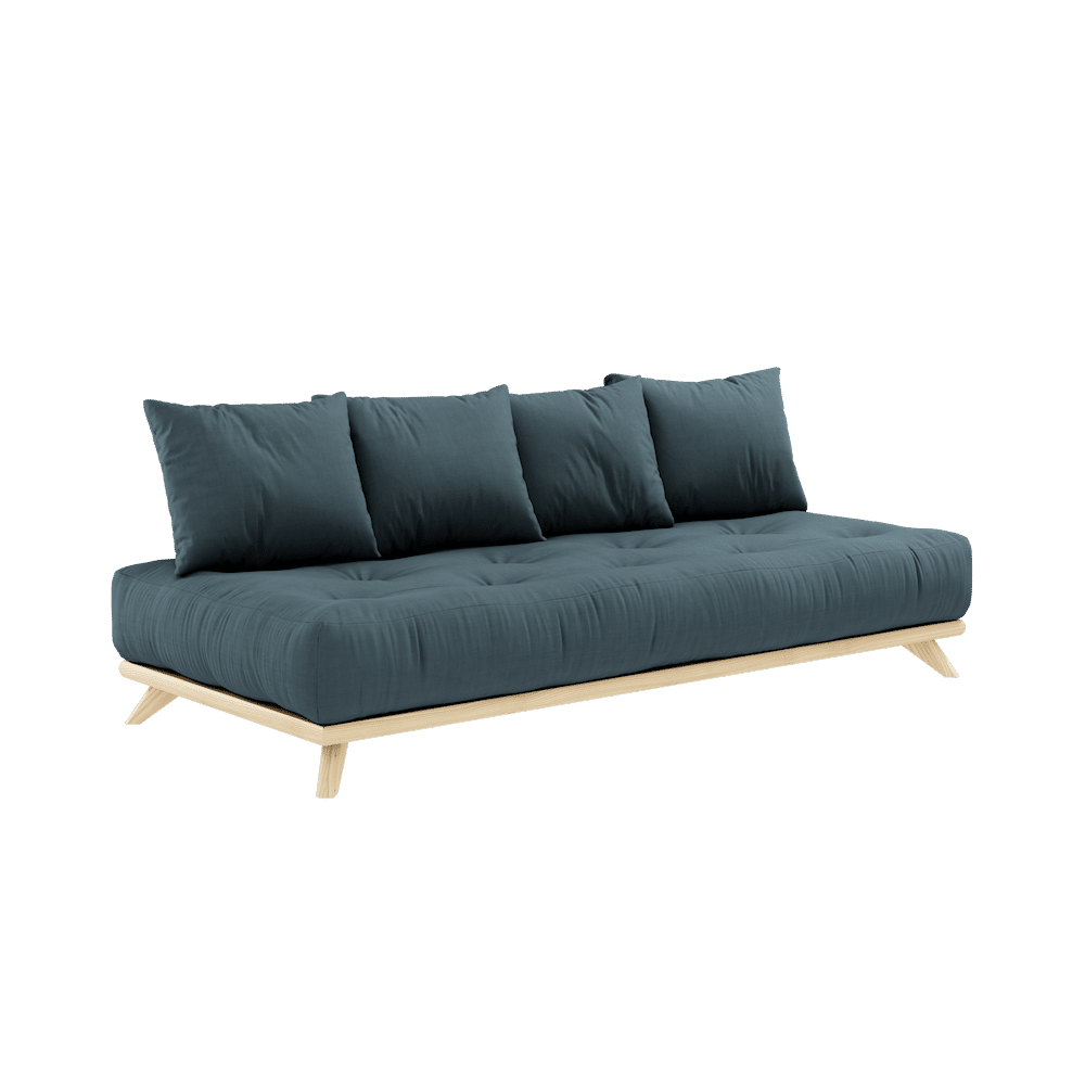 Karup Design OHNE TAYBED KLARE LACQUERED W. OHNE DAYBED MATRATZE SET PETROL BLAU