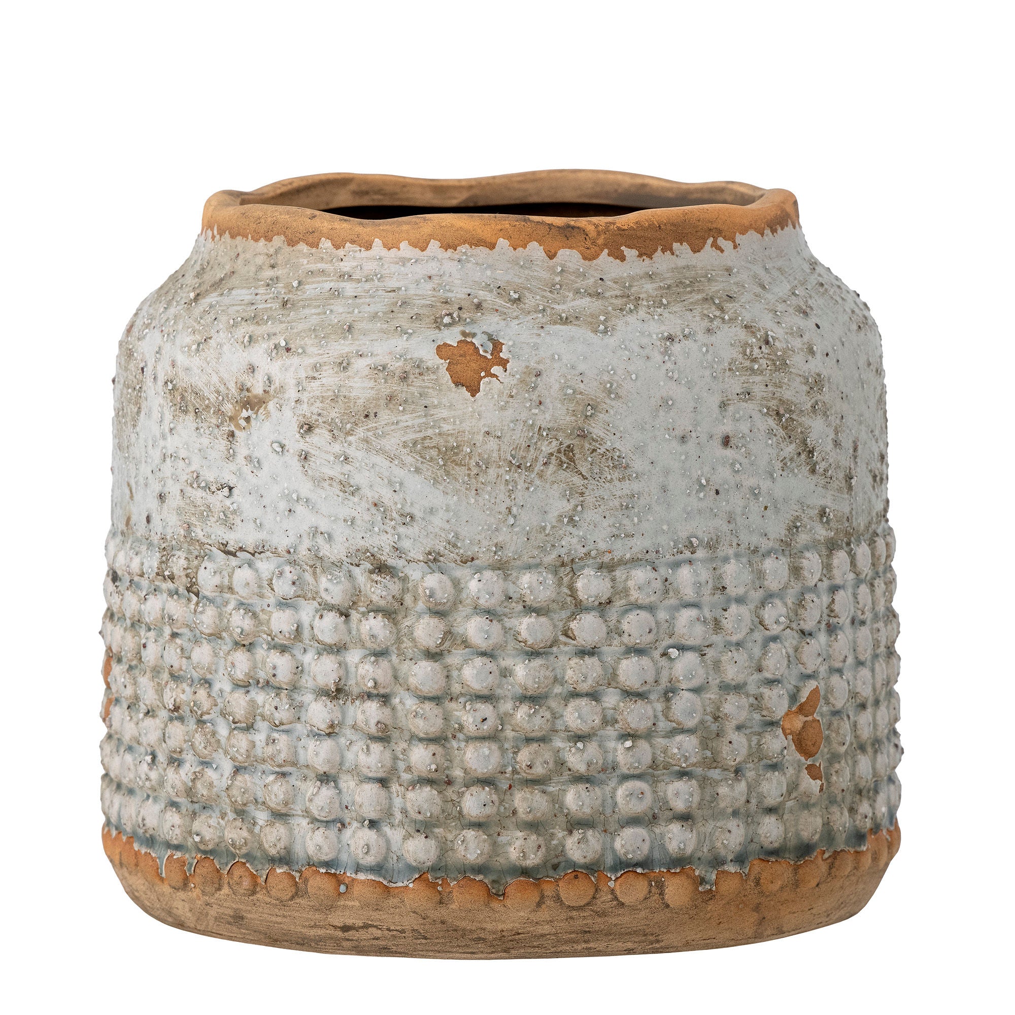 Blooming ville Apollo Deco Vase, Grau, Terrakotta