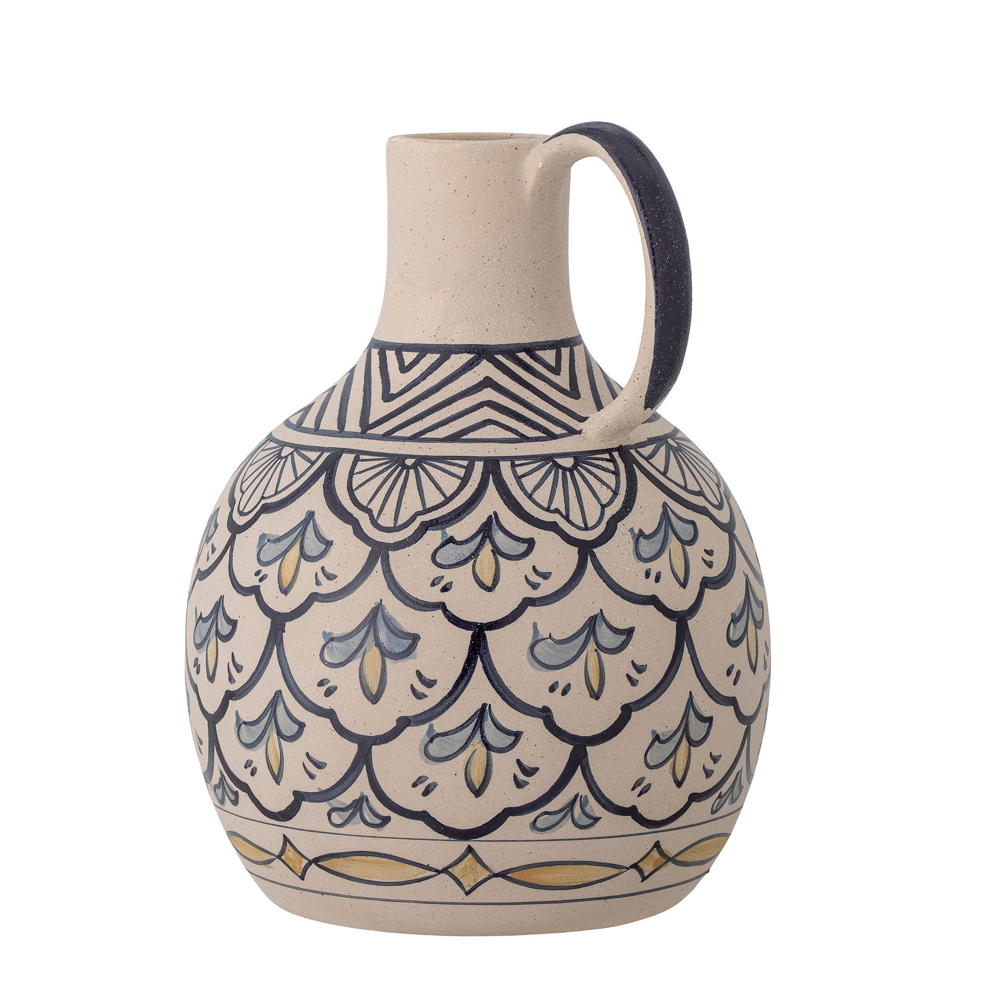 Blooming ville Nadya Vase, Blau, Steinzeug